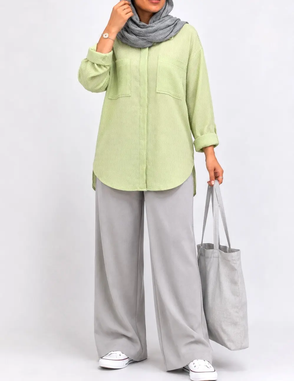 مانتو دکمه مخفی گلنوش